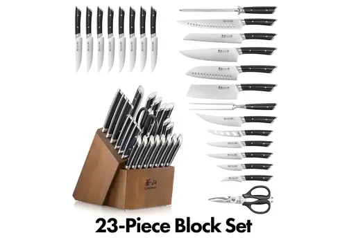Cangshan Cangshan, Helena Series 23pc Knife Block Set Black Handle