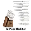 Cangshan Cangshan, HELENA 12pc Knife Block Set White