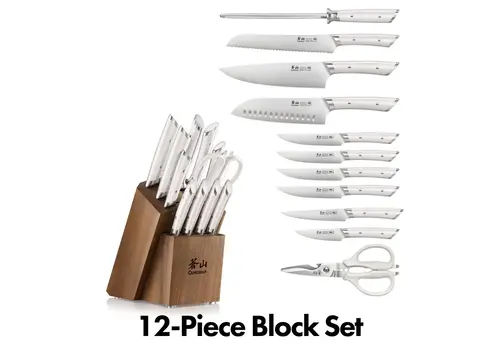 Cangshan Cangshan, HELENA 12pc Knife Block Set White
