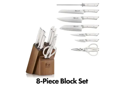 Cangshan Cangshan, HELENA 8pc Block Set White