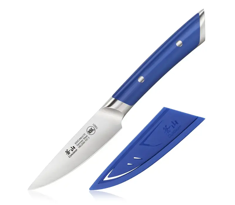 Cangshan, Helena 3.5" Paring Knife with Sheath, Blue