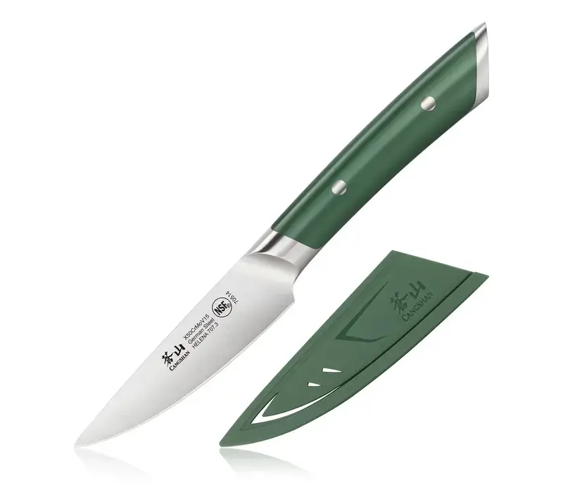 Cangshan, Helena 3.5" Paring Knife with Sheath, Green