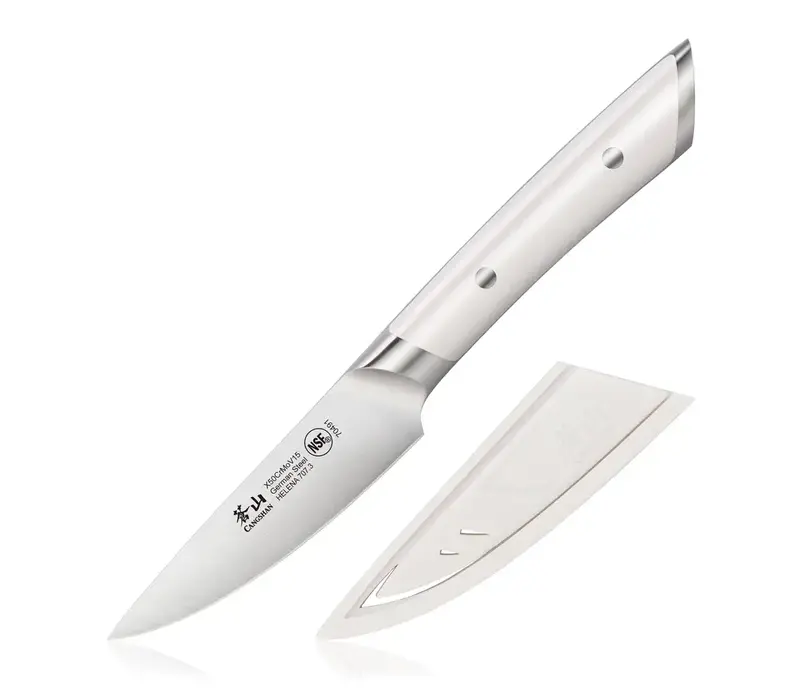 Cangshan, Helena 3.5" Paring Knife with Sheath, White
