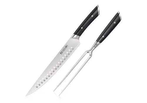Cangshan Cangshan, Helena Series 2pc Carving Set Black Handle