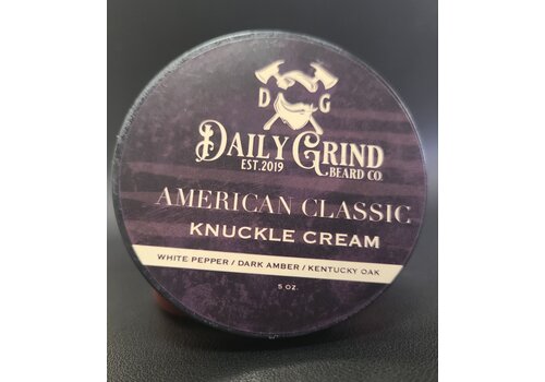 Daily Grind Knuckle Cream American Classic  White Pepper, Dark Amber, Kentucky Oak