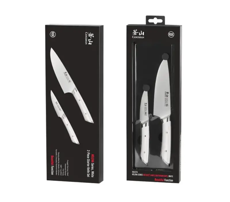 Cangshan, Helena Series 2pc Starter Set White Handle