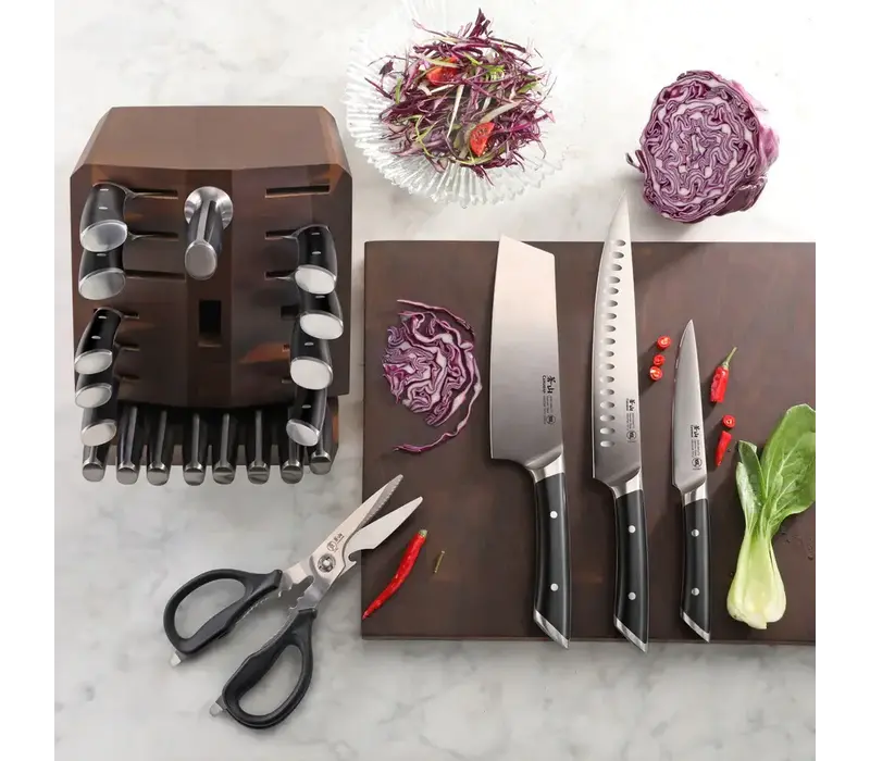 Cangshan, Helena Series 23pc Block Set Black Handle