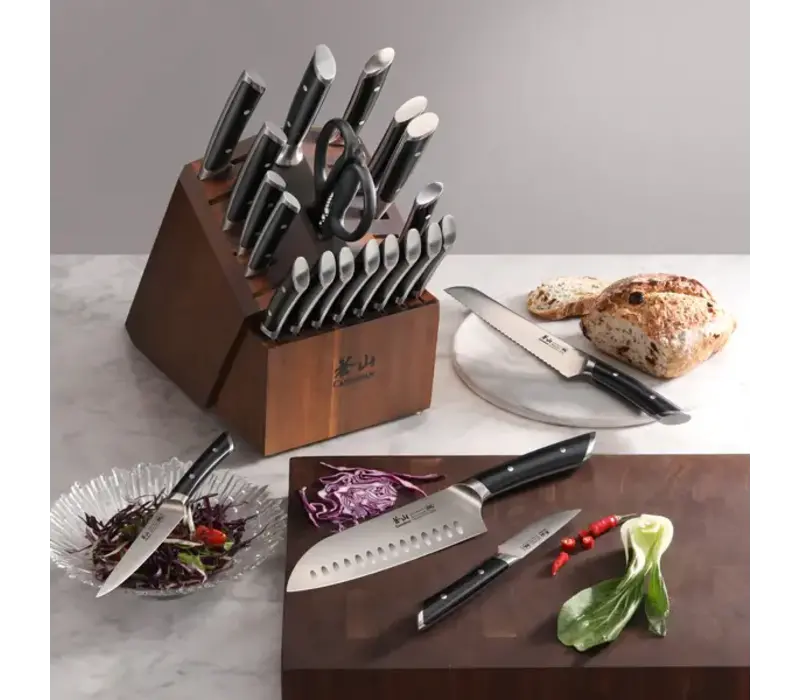 Cangshan, Helena Series 23pc Block Set Black Handle