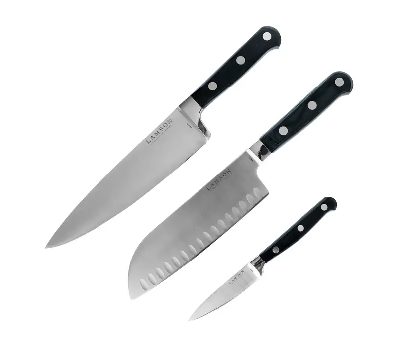 Lamson, Midnight Series 3 Piece Premier Forged Cook’s Set