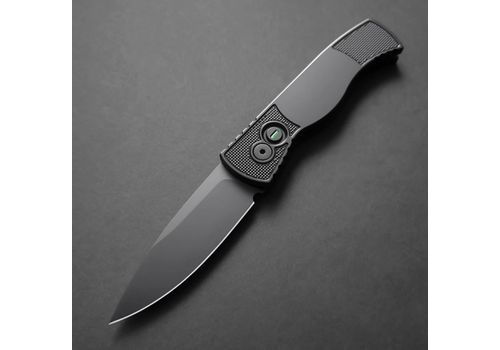 Pro-Tech Knives, LLC T203-Operator--Pro-Tech, Tactical Response 2, Magnacut Blade, all Black Hardware & Tritium Button