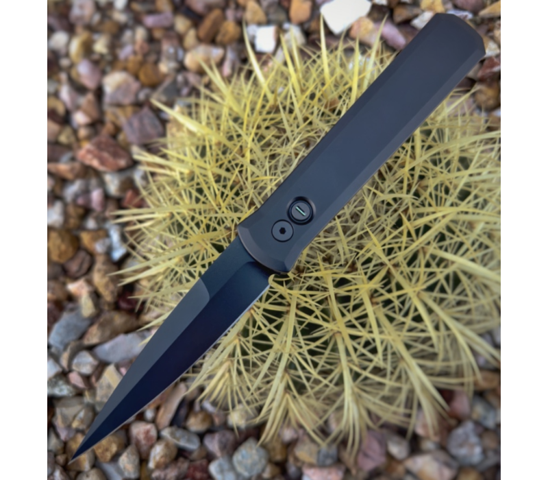 Pro-Tech, Godfather Operator, Black Hardware and Tritium Push Button 154CM