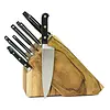 Lamson Lamson, Midnight Series 20-Piece Premier Forged Knife Block Set, Natural Walnut Block