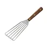 Lamson 4" x 9" Jumbo Slotted Chef's Turner with Walnut Handle Right Handed