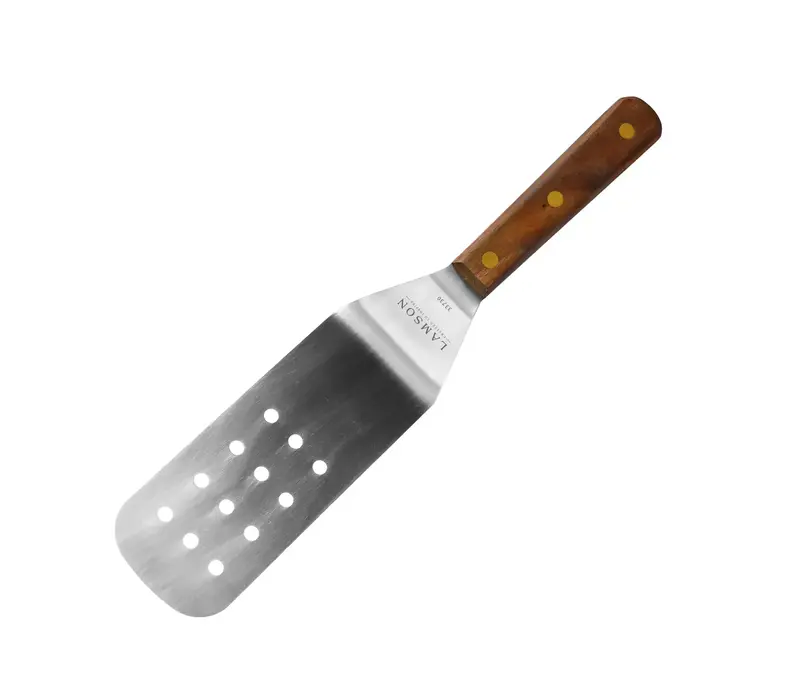 Lamson 3" x 8" Flexible Perforated Turner with Walnut Handle