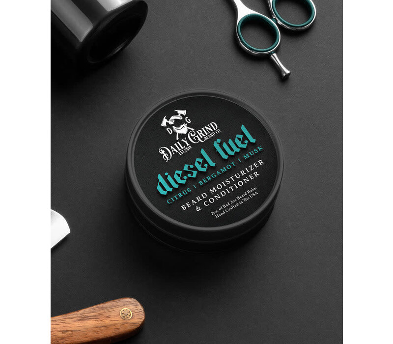 Daily Grind Beard Balm Diesel Fuel Citrus, Florals, Woody Spice and Musk