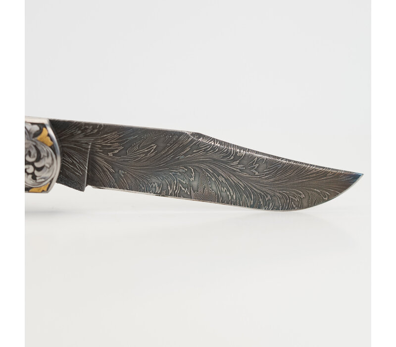 (Consignment) 0506241800 --Halfmann, Trapper Mammoth Handle Jim Poor River of Fire Damascus