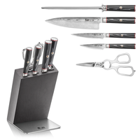 Cangshan, YARI Series 6pc Knife Block Set, Damascus