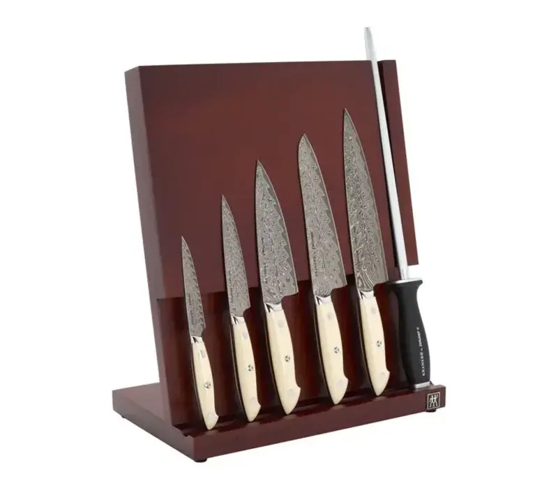 Zwilling, Kramer Cumulus 7 Pc Damascus Block Set, White