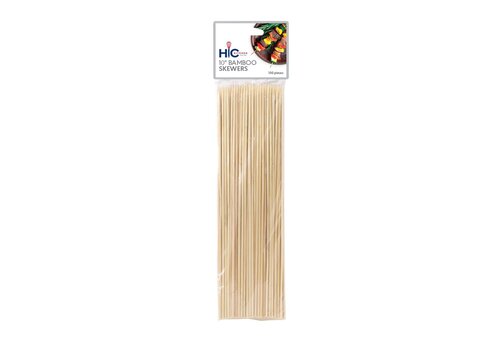 HIC HIC, Kitchen Bamboo Skewers, 10in, Pack of 100