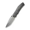 WE Knife Co. WE KNIFE Swordfin Front Flipper Black/White Carbon Fiber Handle CPM 20CV Steel