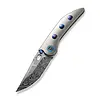 WE Knife Co. WE KNIFE Attor Titanium Handle & Damasteel