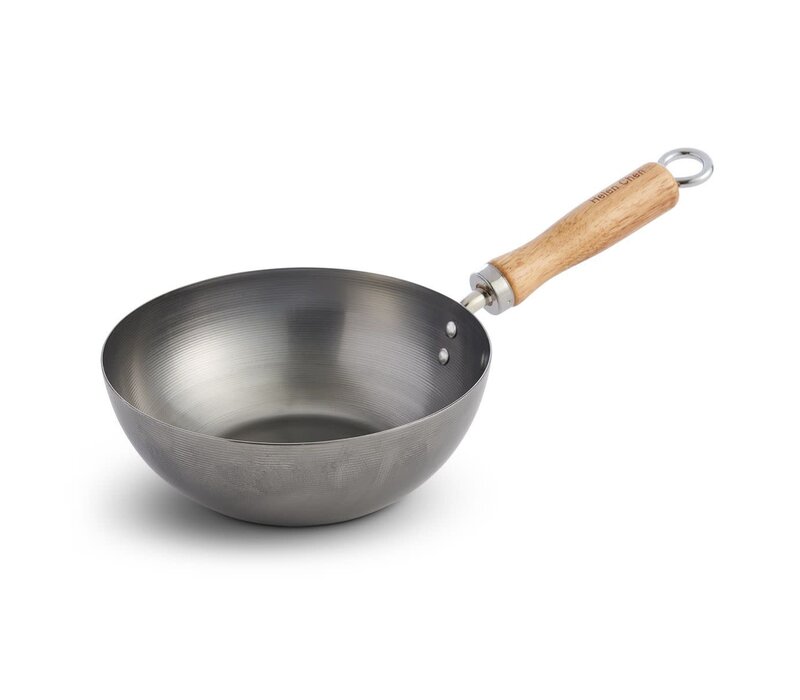 HIC, Helen's Asian Kitchen Carbon Steel Wok, 8in