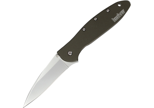 Kershaw Kershaw, Leek Olive Aluminum Handle, 14C28N Steel