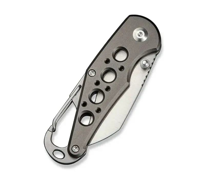 Civivi Pragma, with aluminum handle and Carabiner/Bottle Opener.  Also Nitro-V stainless blade.