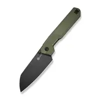 CIVIVI Hid with a green G10 handle and a Sandvik 14C28N stainless steel blade