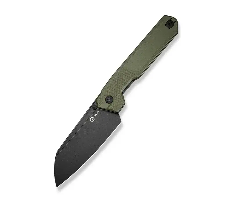 CIVIVI Hid with a green G10 handle and a Sandvik 14C28N stainless steel blade