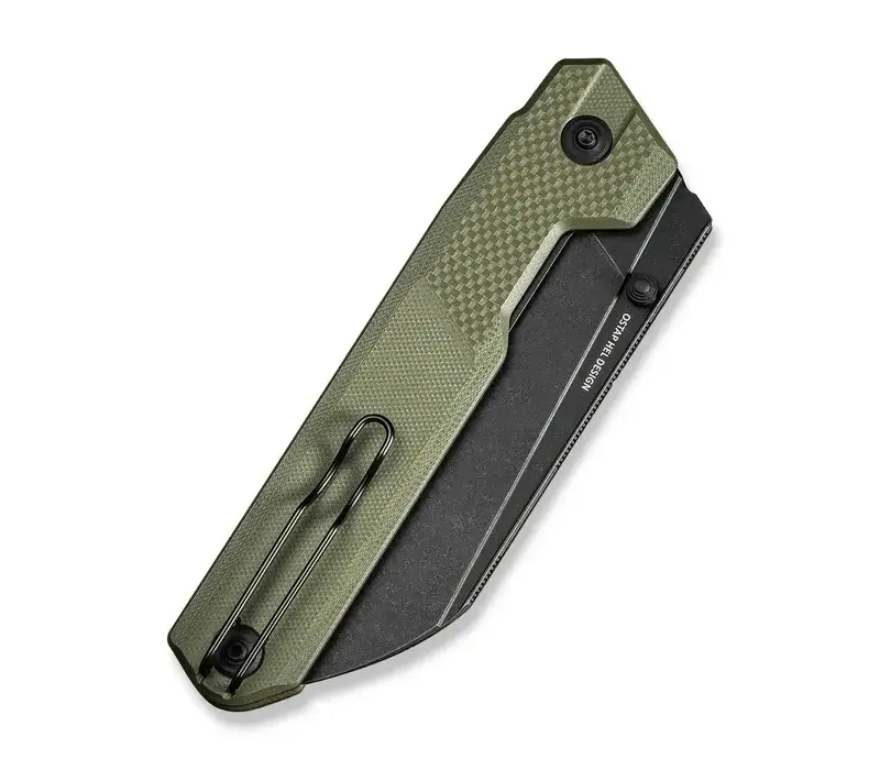 CIVIVI Hid with a green G10 handle and a Sandvik 14C28N stainless steel blade