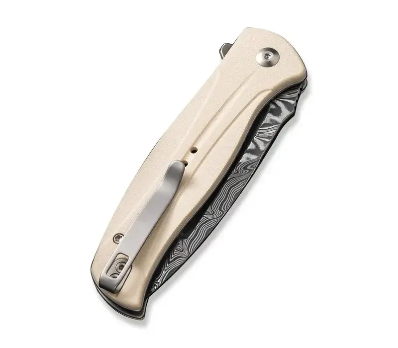 CIVIVI Incindie, Ivory G10 Handle, Damascus Steel