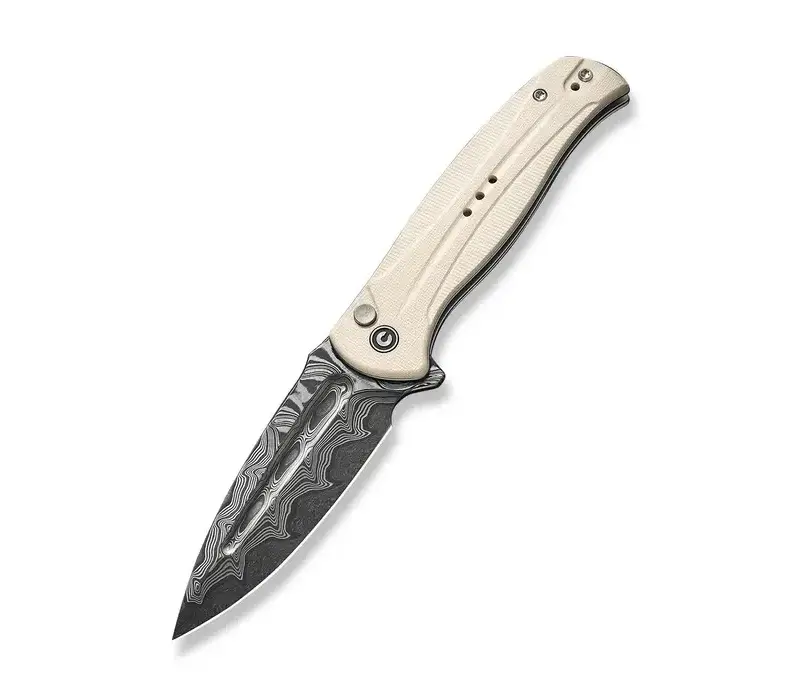 CIVIVI Incindie, Ivory G10 Handle, Damascus Steel