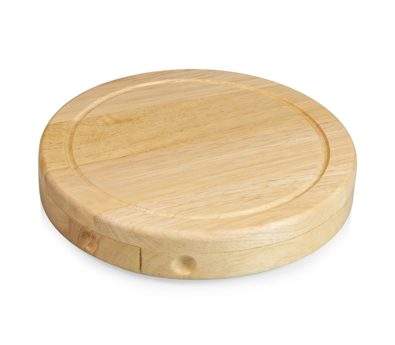 878-00-505-000-0--Picnic Time, Toscana, Brie Cheese Cutting Board & Tools Set, Rubberwood