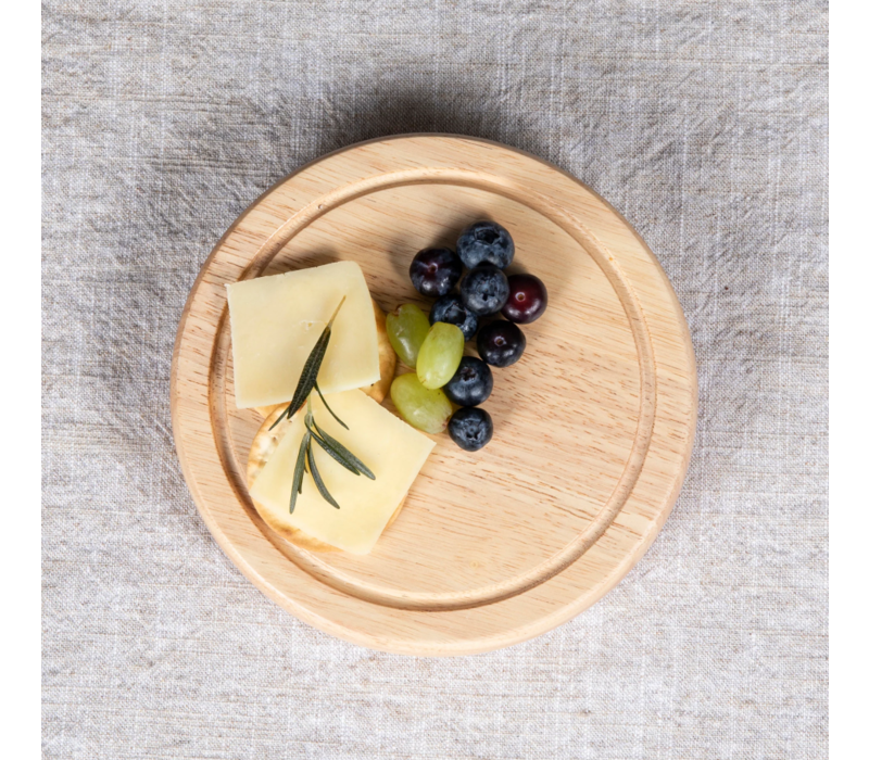 878-00-505-000-0--Picnic Time, Toscana, Brie Cheese Cutting Board & Tools Set, Rubberwood
