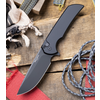 Pro-Tech Knives, LLC Pro-Tech, Mordax Solid black handle, DLC Magnacut blade