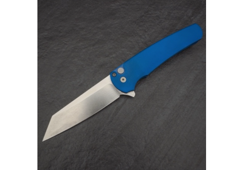 Pro-Tech Knives, LLC Pro-Tech, Malibu, Blue Handle with Magnacut Reverse Tanto