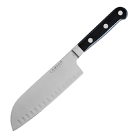 Lamson, Midnight Series 7″ Premier Forged Santoku Kullenschliff (Granton) Edge