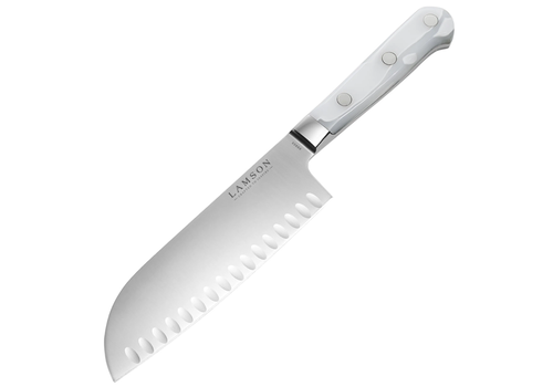 Lamson Lamson, Ice Series 7″ Premier Forged Santoku Kullenschliff (Granton) Edge