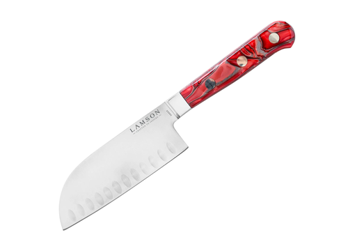 Lamson Lamson, Fire Series Premier Forged 5" Santoku Granton Edge