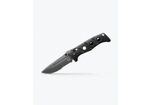 Benchmade (DISCONTINUED) Benchmade, Adamas Black G10, Serrated Drop Point, CPM Cruwear