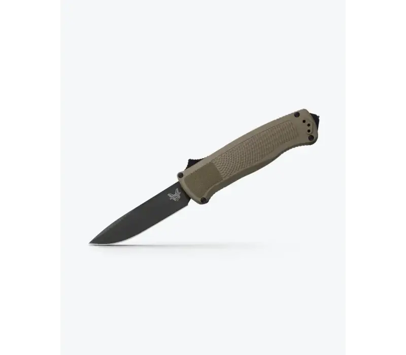 (DISCONTINUED) Benchmade, Shootout Ranger Green Grivory, Drop Point, CPM Cruwear