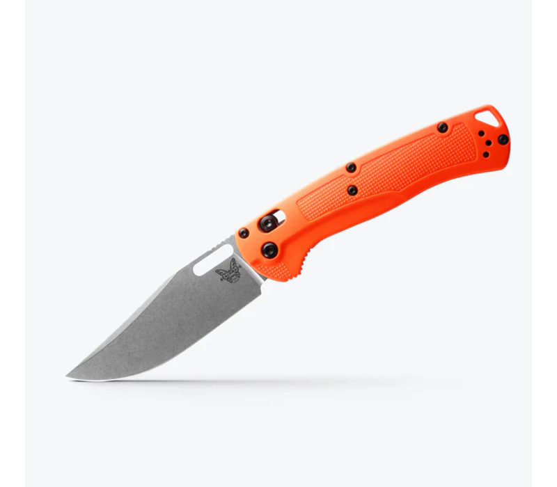 Benchmade, Tagged Out CPM 154 Steel, Orange Grivory Handle