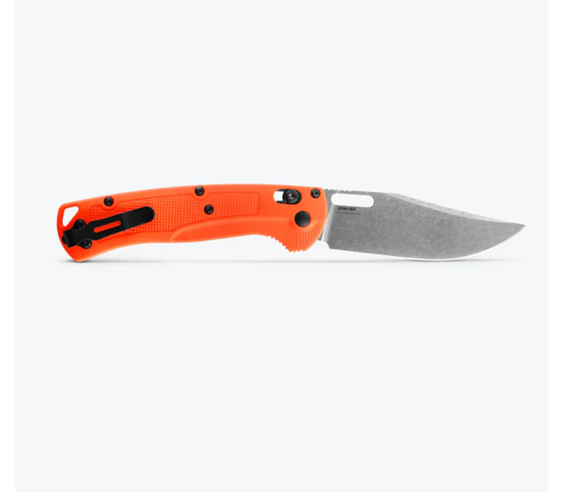 Benchmade, Tagged Out CPM 154 Steel, Orange Grivory Handle