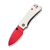 Civivi Civivi Baby Banter White G10, Red Coated Nitro V Steel
