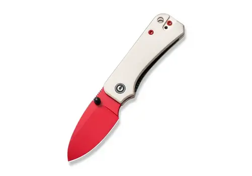 Civivi Civivi Baby Banter White G10, Red Coated Nitro V Steel