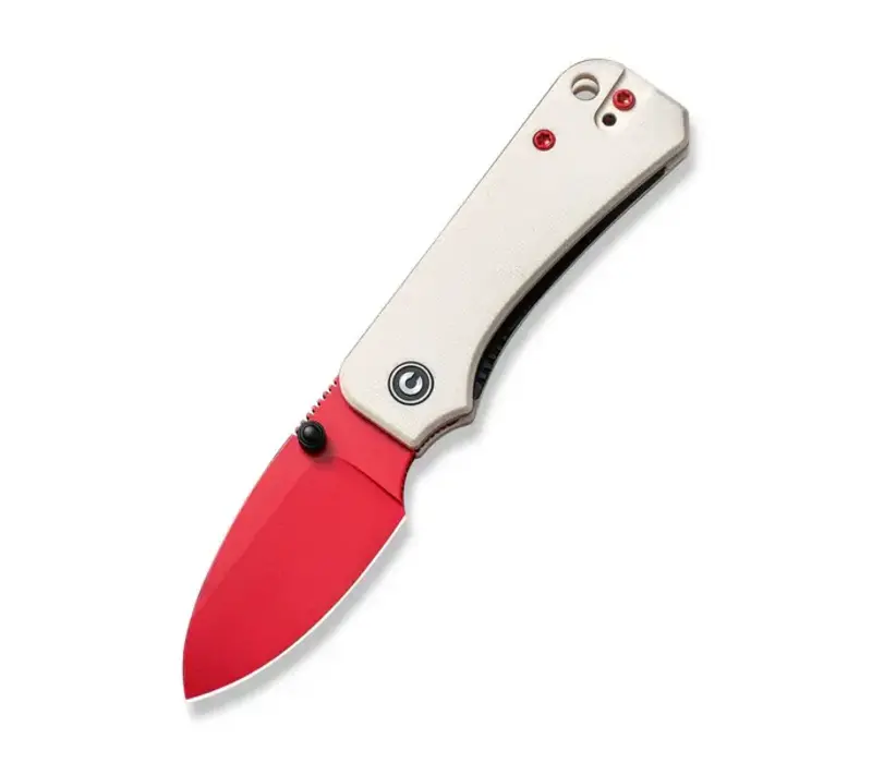 Civivi Baby Banter White G10, Red Coated Nitro V Steel