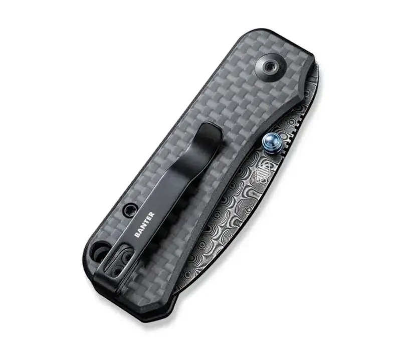 Civivi Baby Banter Carbon Fiber, Damascus Steel