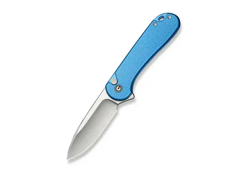 Civivi Civivi Button Lock Elementum II, Blue Aluminum, Nitro-V Steel