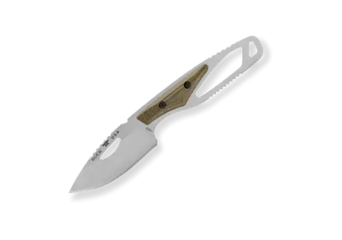 Buck (Discontinued) Buck Paklite Hide, Green Micarta Scales, CPM S35VN